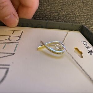 Friend heart necklace